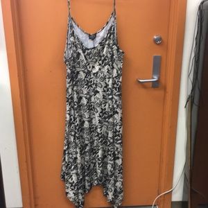 Tan/black plus dress